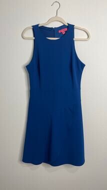 Betsey Johnson Royal Blue Sleeveless Fit & Flare Dress Size 8